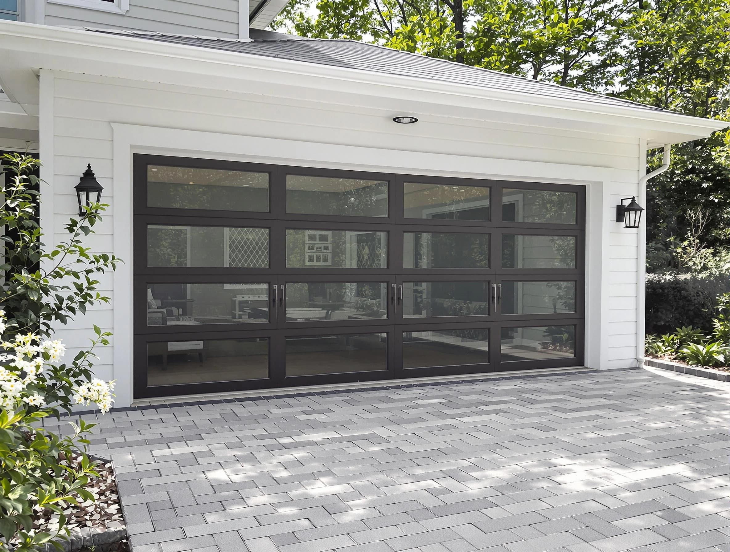 Lithia Springs Garage Door Repair design specialist presenting custom garage door options to Lithia Springs homeowner