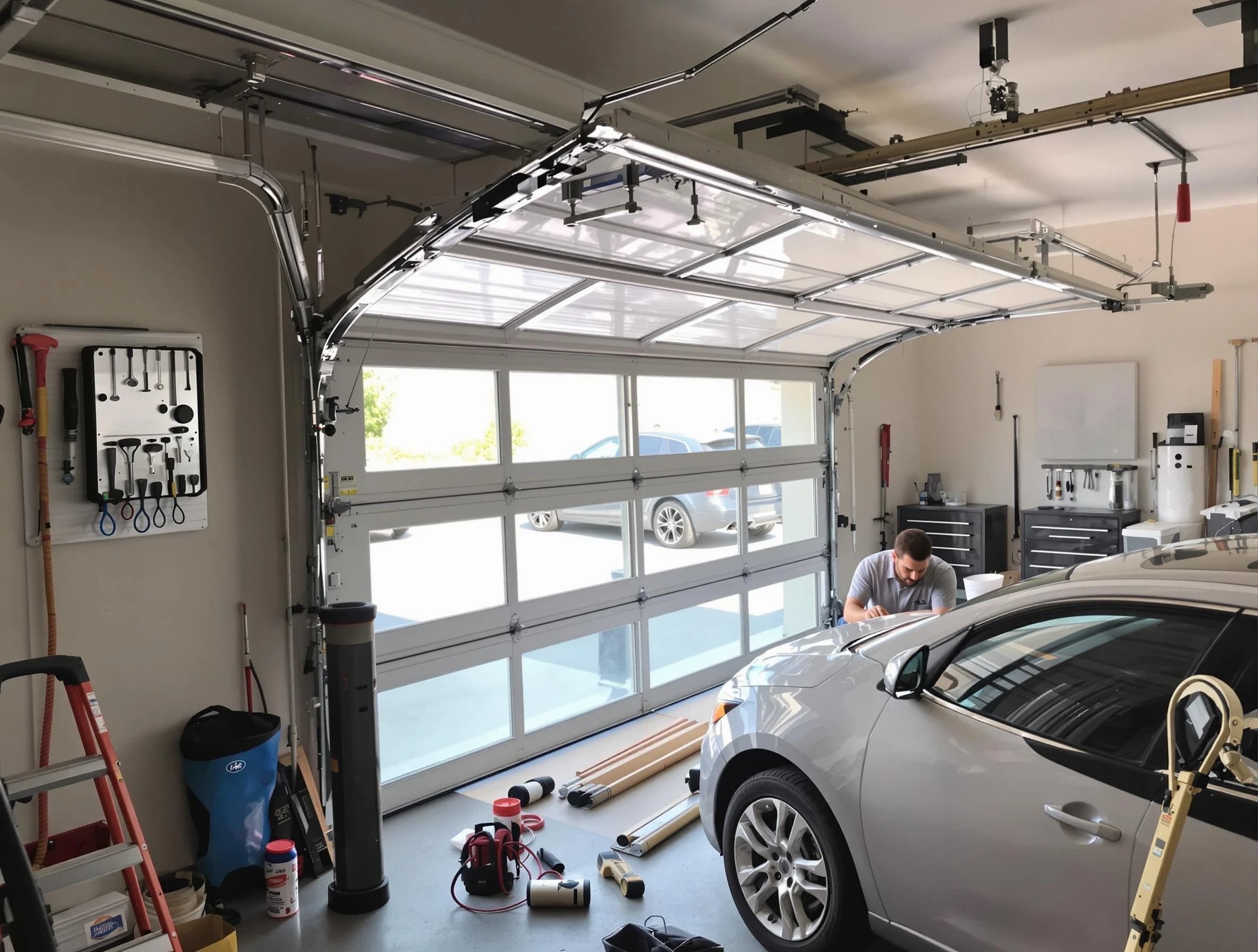 Garage door noise reduction service by Lithia Springs Garage Door Repair in Lithia Springs