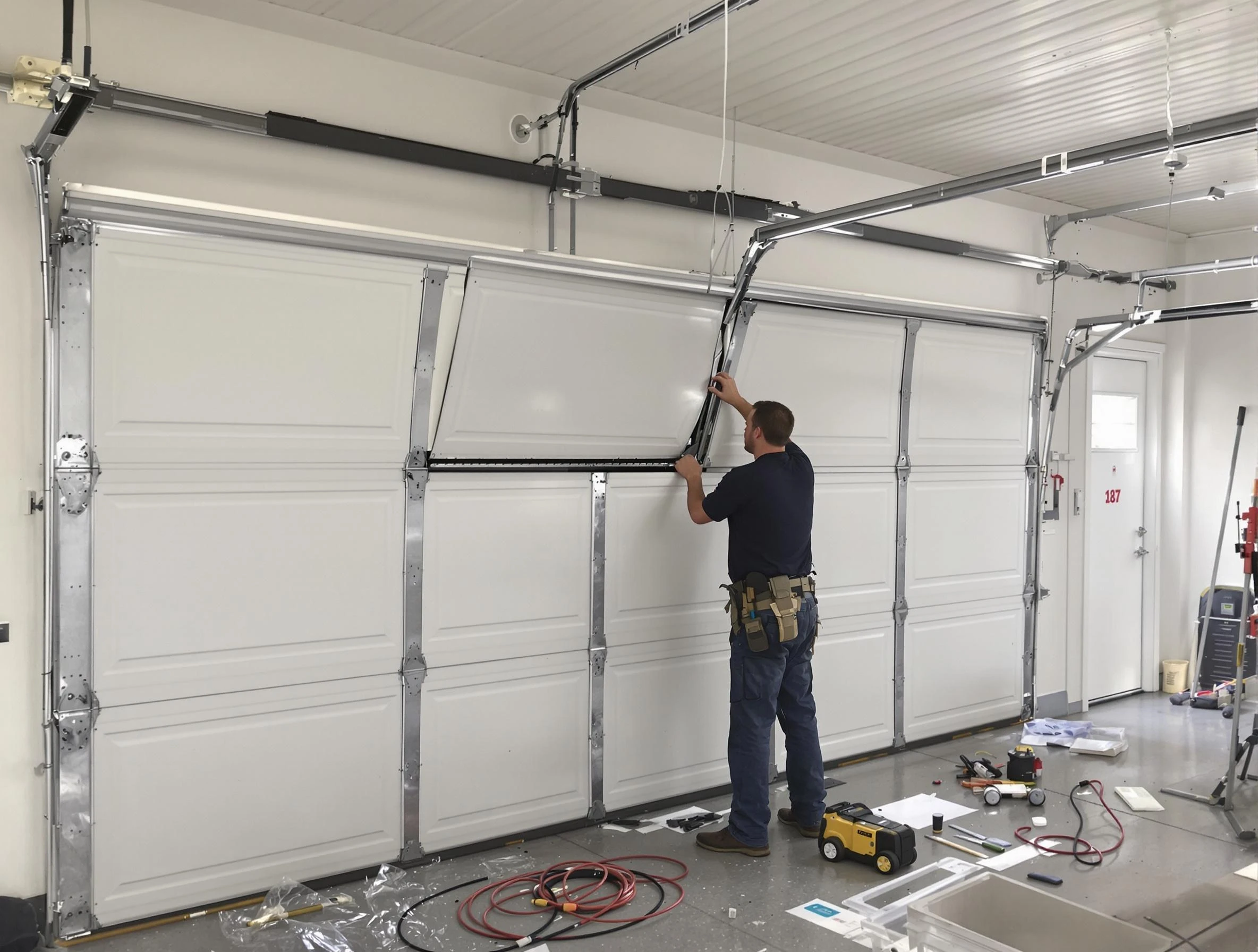 Garage Door Section Replacement in Lithia Springs