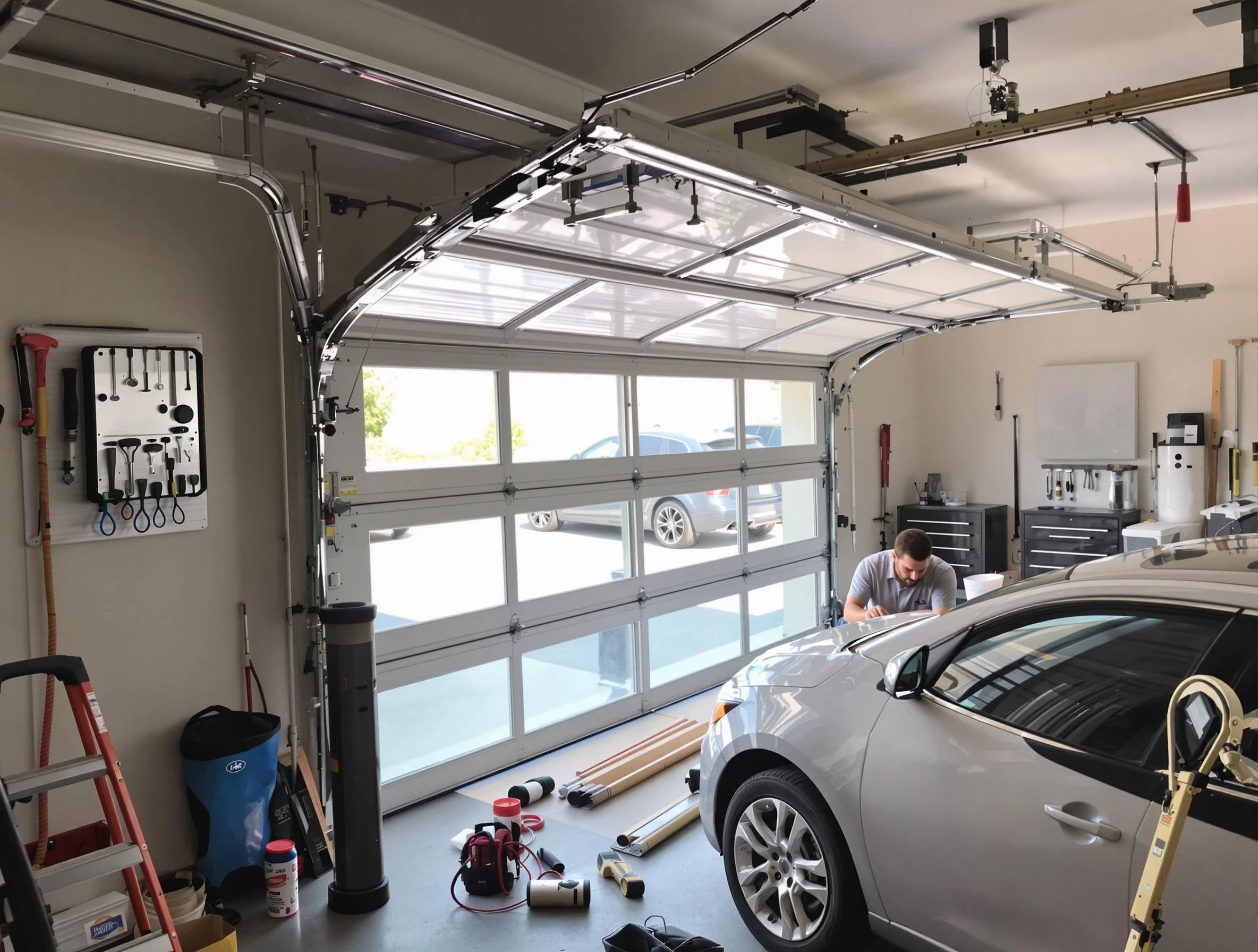 Garage door noise reduction service by Lithia Springs Garage Door Repair in Lithia Springs