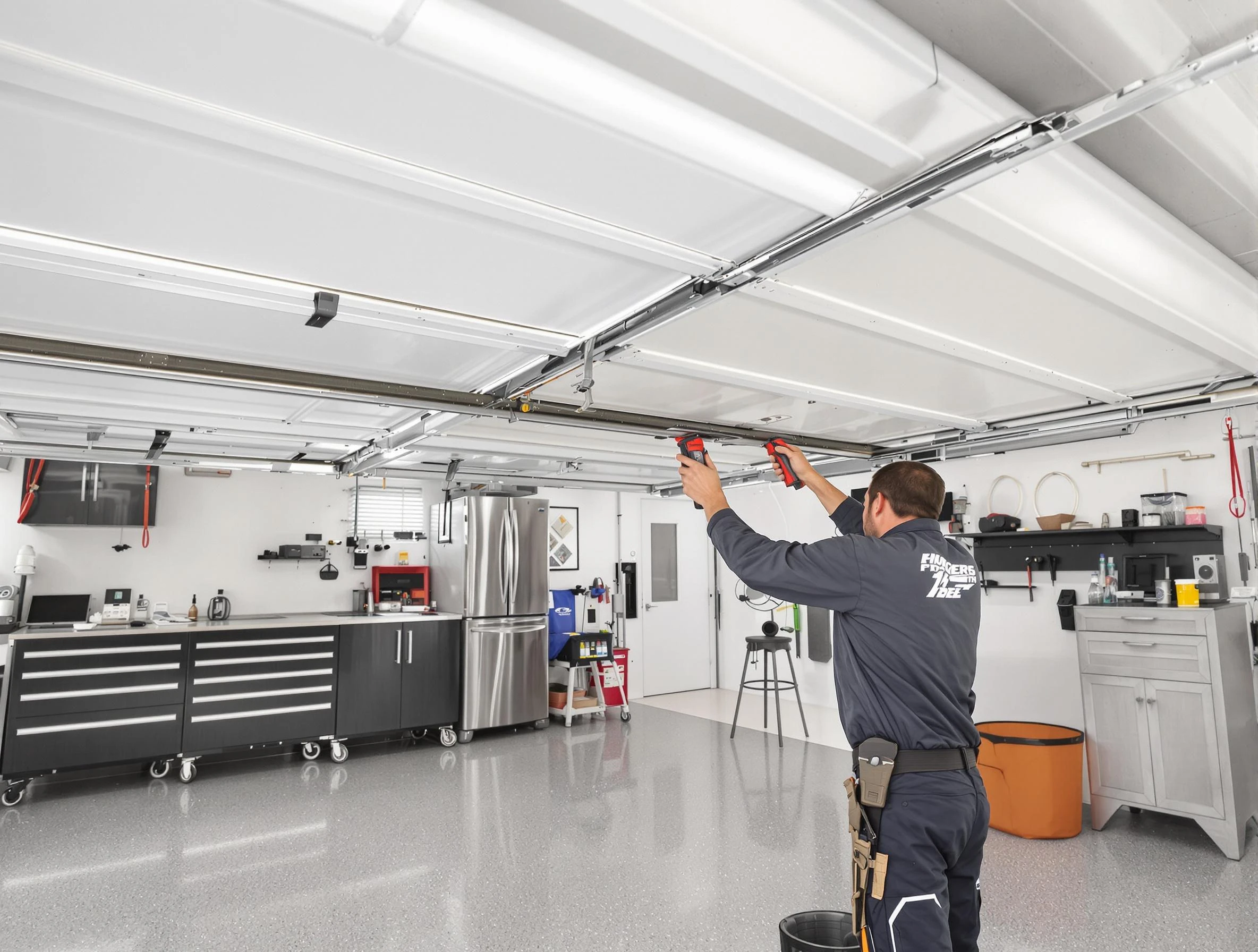 Overhead garage door repair service by Lithia Springs Garage Door Repair in Lithia Springs